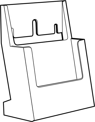A5-ställ för bord/vägg